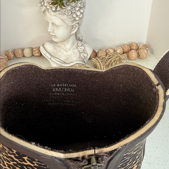 Lucky Brand Womens Leopard Basel Rainboot Bootie Sz 6 - Picture 6 of 9